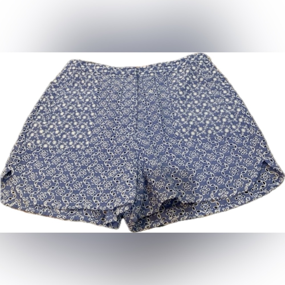 NWT Versona‎ Embroidery Eyelet Blue Hue, Lining. Women’s Size 12